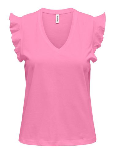 V-neck Ruffle Top - ONLY - Modalova