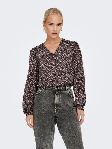 V-neck Top With Pattern - ONLY - Modalova