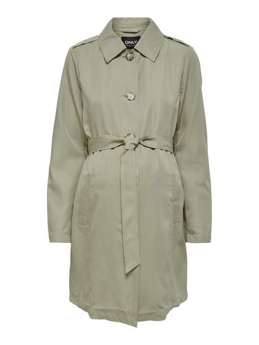 Mama Solid Colored Trenchcoat - ONLY - Modalova