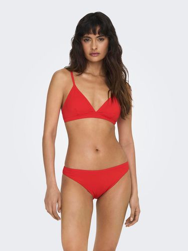 Solid Colored Triangle Bikini Set - ONLY - Modalova
