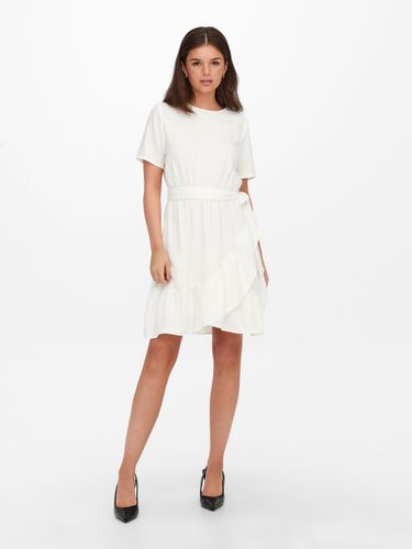Short Sleeved Wrap Dress - ONLY - Modalova