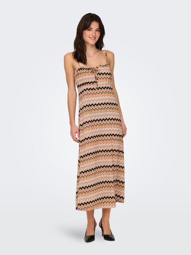 Patterned Strap Midi Dress - ONLY - Modalova