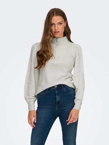 Zip Knitted Pullover - ONLY - Modalova