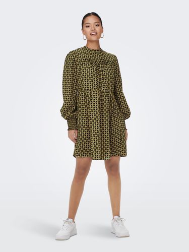 Mini Patterned Long Sleeved Dress - ONLY - Modalova