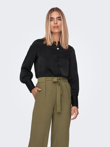 Solid Colored Long Sleeved Top - ONLY - Modalova