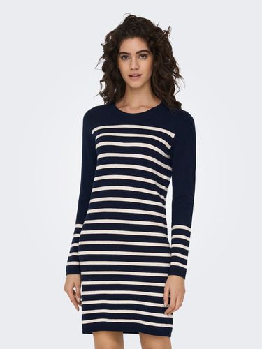 Mini Striped Knitted Dress - ONLY - Modalova