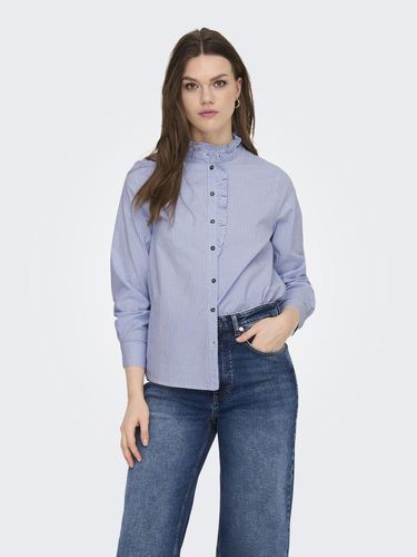Oversize Fit Banded Collar Shirt - ONLY - Modalova