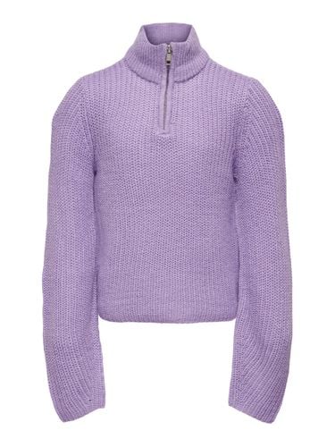 Highneck Zip Knitted Pullover - ONLY - Modalova