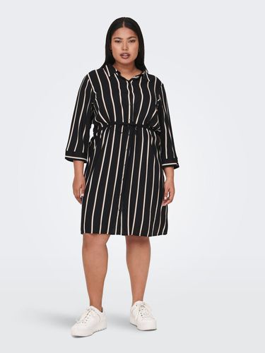 Curvy Striped Shirt Dress - ONLY - Modalova