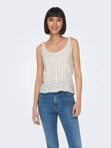 Patterned V-neck Knit Top - ONLY - Modalova