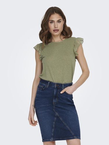 O-neck Top With Lace Detail - ONLY - Modalova