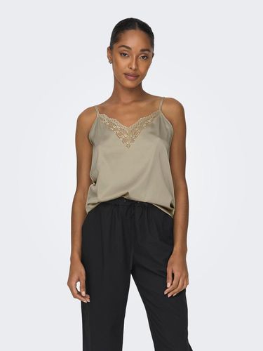 Singlet Top With Lace Details - ONLY - Modalova