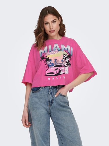 Cropped Boxy Fit T-shirt - ONLY - Modalova