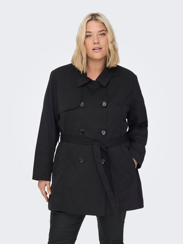 Curvy Solid Colored Trenchcoat - ONLY - Modalova