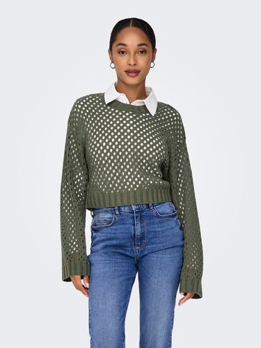 Cropped Knit Pullover - ONLY - Modalova