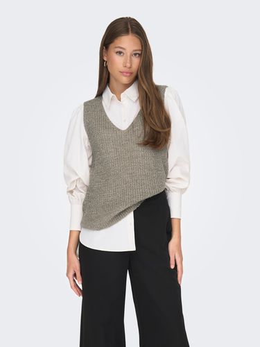 Knitted Vest With V-neck - ONLY - Modalova