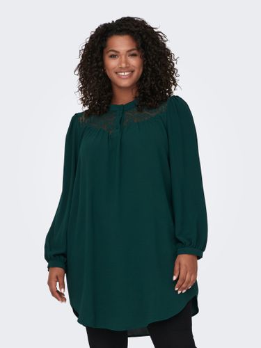Curvy Long Shirt With Lace - ONLY - Modalova