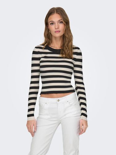 Cropped Top With Stripes - ONLY - Modalova