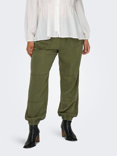 Curvy Trousers With Elasticated Hems - ONLY - Modalova