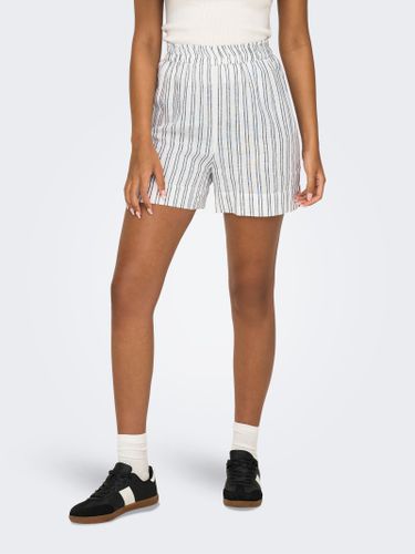 Striped Linen Shorts - ONLY - Modalova