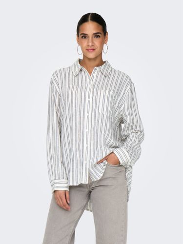 Striped Linen Shirt - ONLY - Modalova