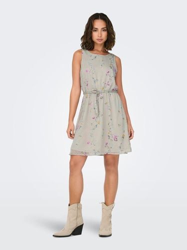 Printed Dress With Lace Detail - ONLY - Modalova