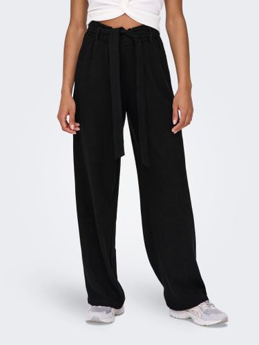 High Waisted Linen Pants - ONLY - Modalova