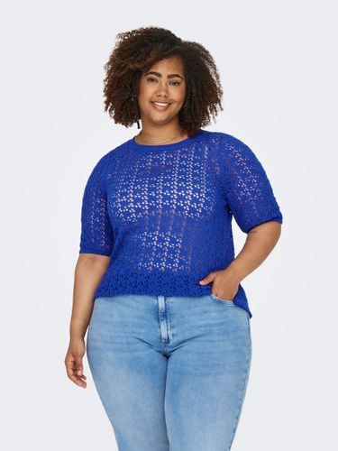 Curvy O-neck Knitted Top - ONLY - Modalova