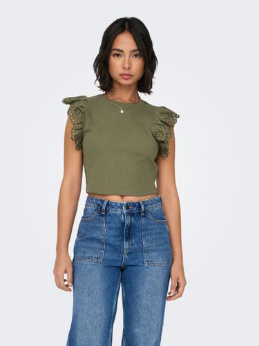 O-neck Top With Lace Details - ONLY - Modalova
