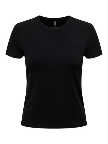Solid Colored O-neck Top - ONLY - Modalova