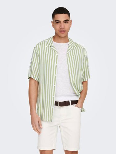 Short Sleeved Striped Shirt - ONLY & SONS - Modalova
