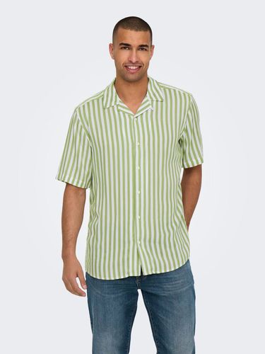 Short Sleeved Striped Shirt - ONLY & SONS - Modalova