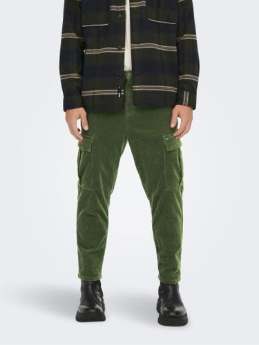 Tapered Fit Cargo Trousers - ONLY & SONS - Modalova