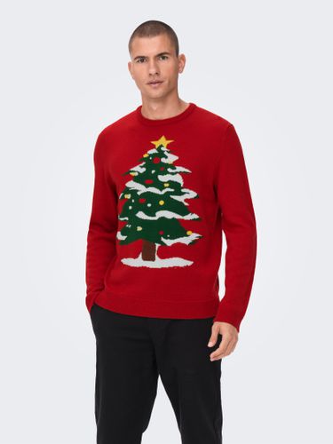 Christmas Knitted Pullover - ONLY & SONS - Modalova