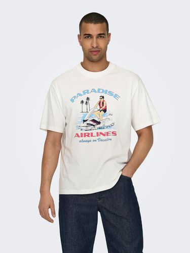 Camisetas Corte Relaxed Cuello Redondo - ONLY & SONS - Modalova