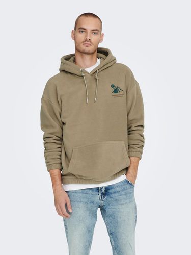 Relaxed Fit Hoodie Sweatshirt - ONLY & SONS - Modalova