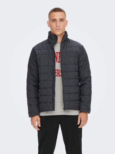 Cuffs with elastic binding Quilted Jacket - ONLY & SONS - Modalova