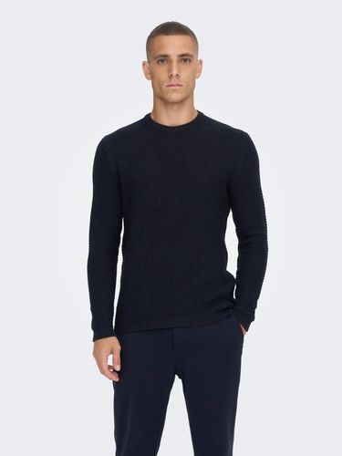Textured knitted pullover - ONLY & SONS - Modalova