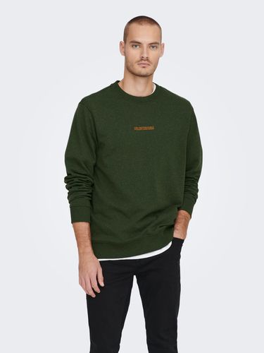 Regular Fit O-Neck Sweatshirt - ONLY & SONS - Modalova