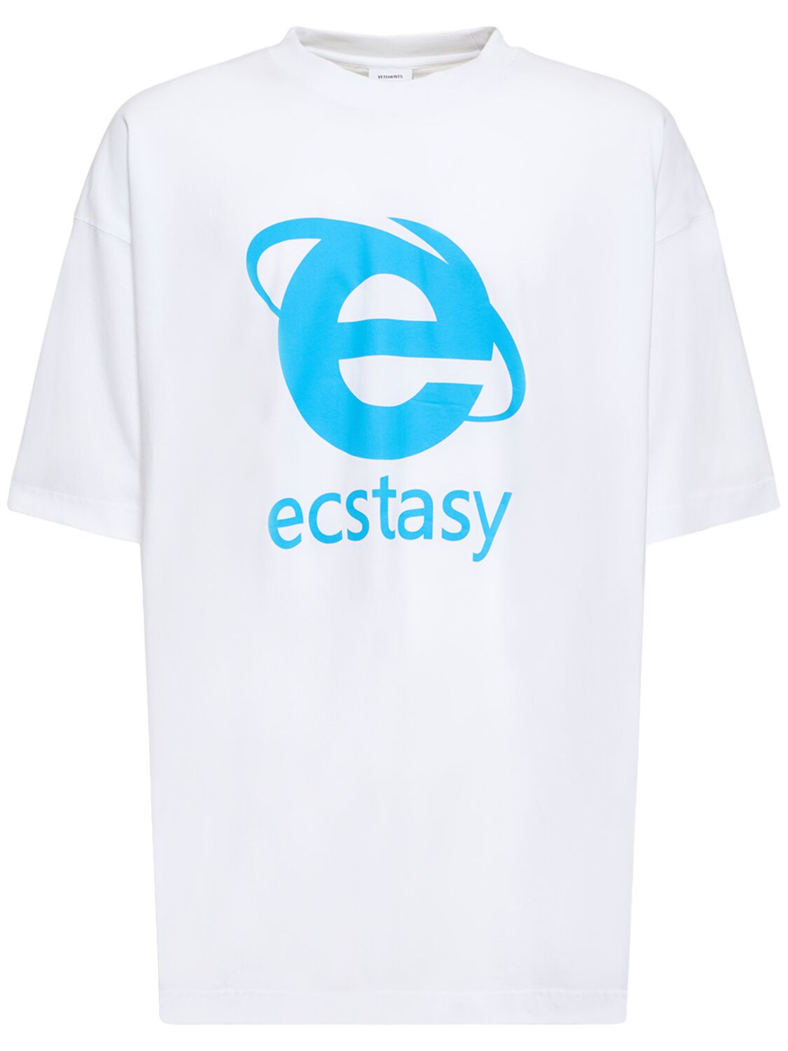 T-shirt Ecstasy In Cotone Con Stampa - VETEMENTS - Modalova