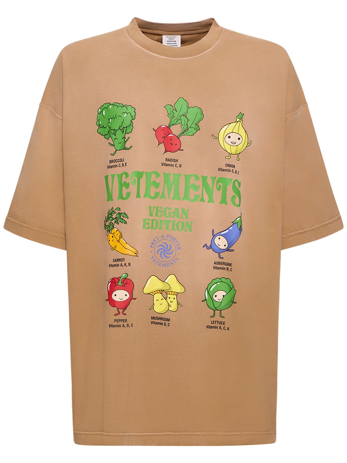 T-shirt Vegan In Cotone Con Stampa - VETEMENTS - Modalova