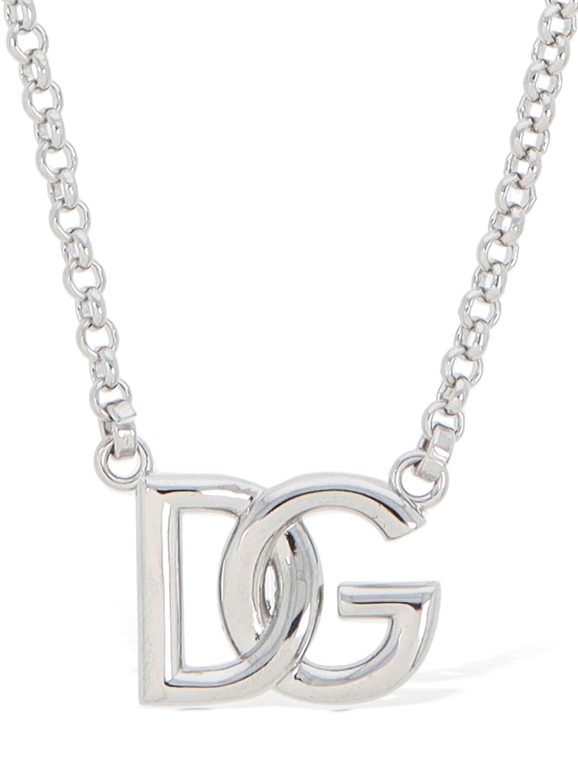 Halskette Mit Dg-logoanhänger - DOLCE & GABBANA - Modalova