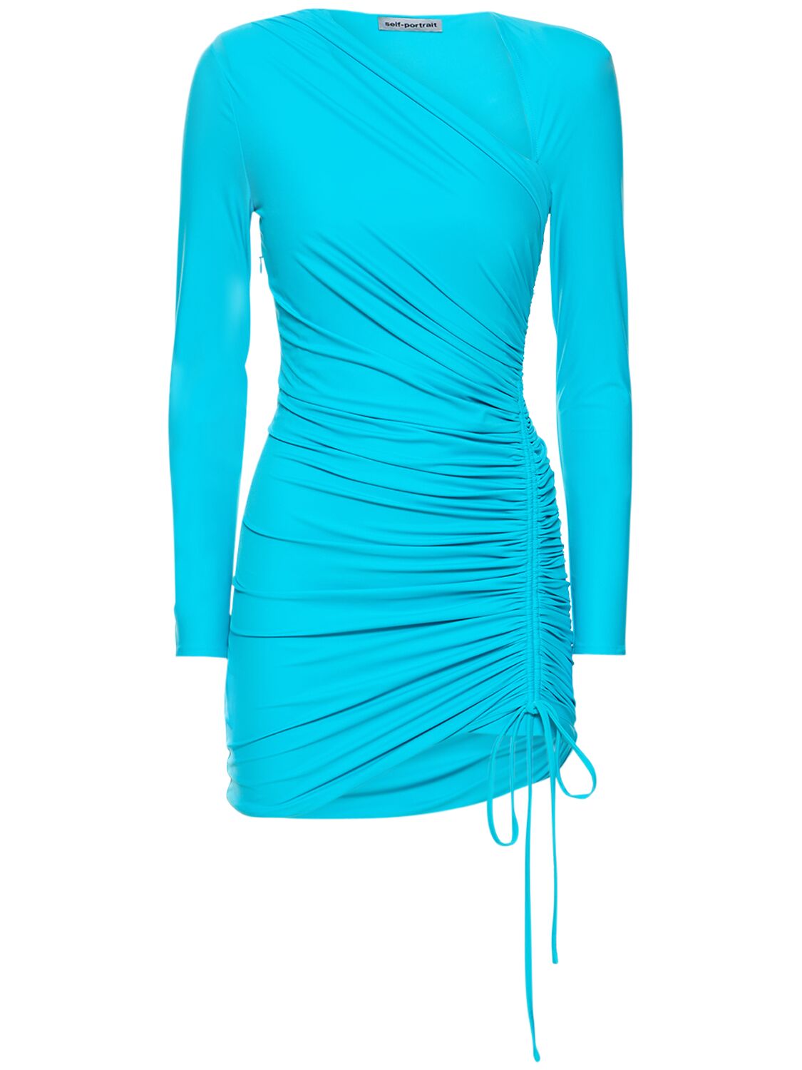 Ruched Jersey Mini Dress - SELF-PORTRAIT - Modalova