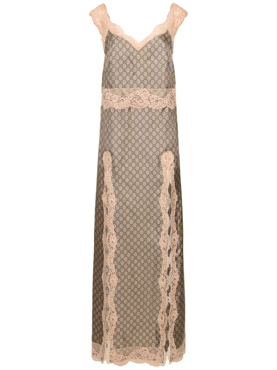 Gg Supreme Printed Silk Twill Dress - GUCCI - Modalova