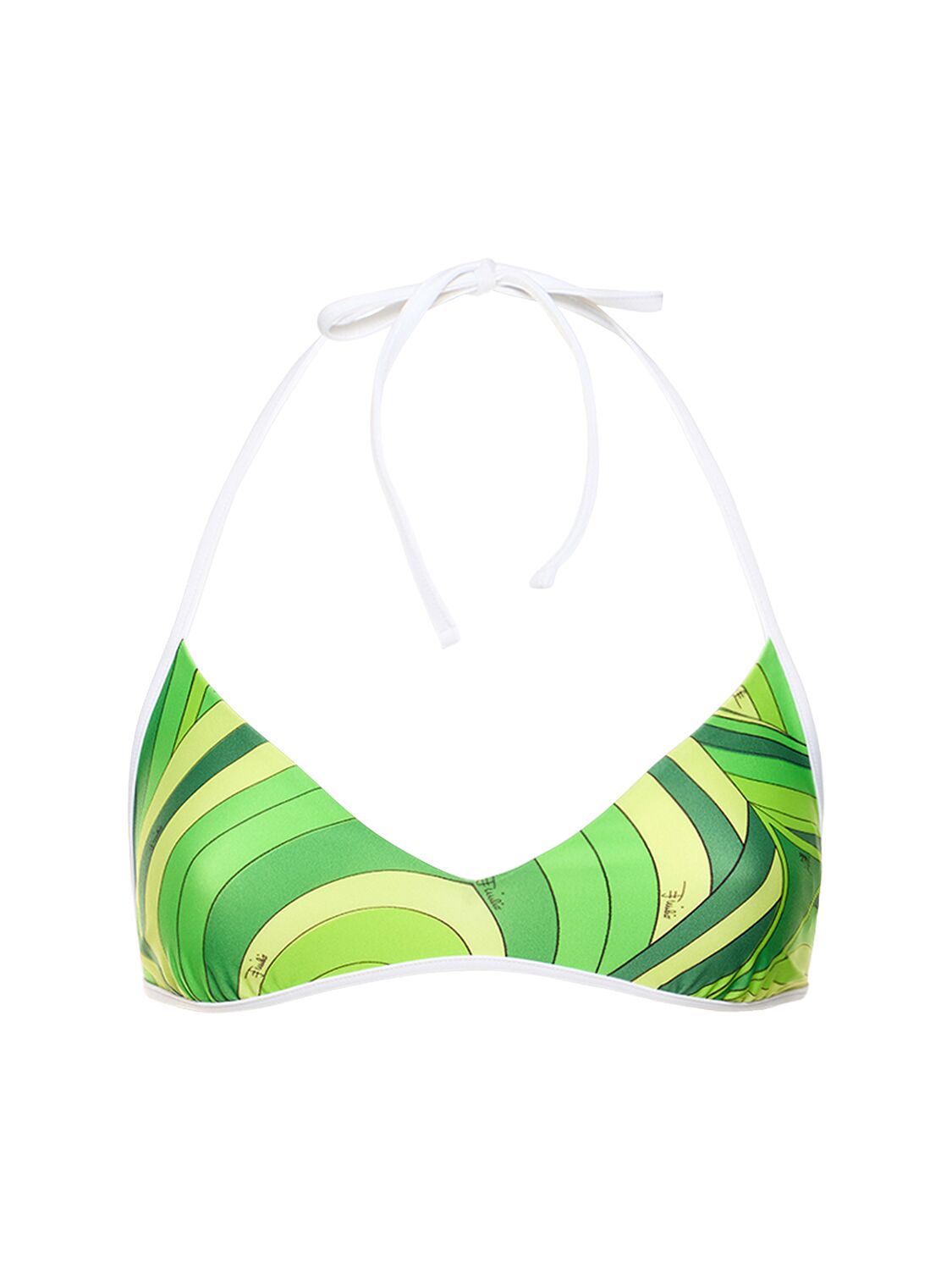 Iride Printed Lycra Triangle Bikini Top - PUCCI - Modalova