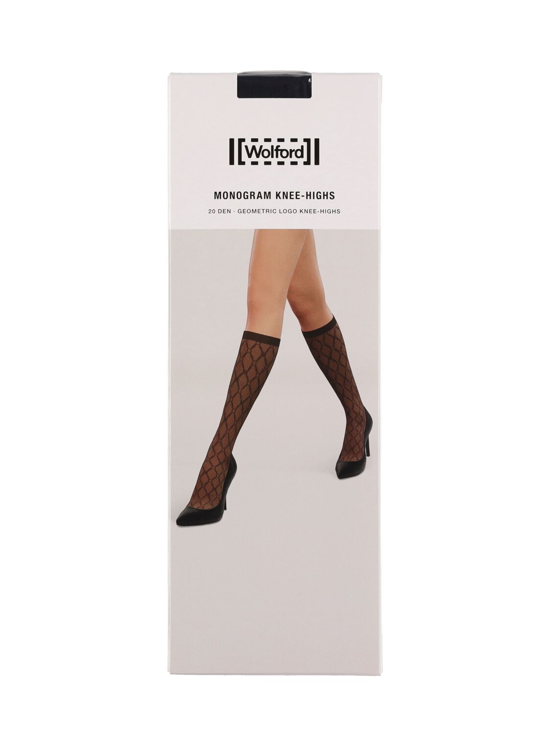 Monogram Knee High Socks - WOLFORD - Modalova