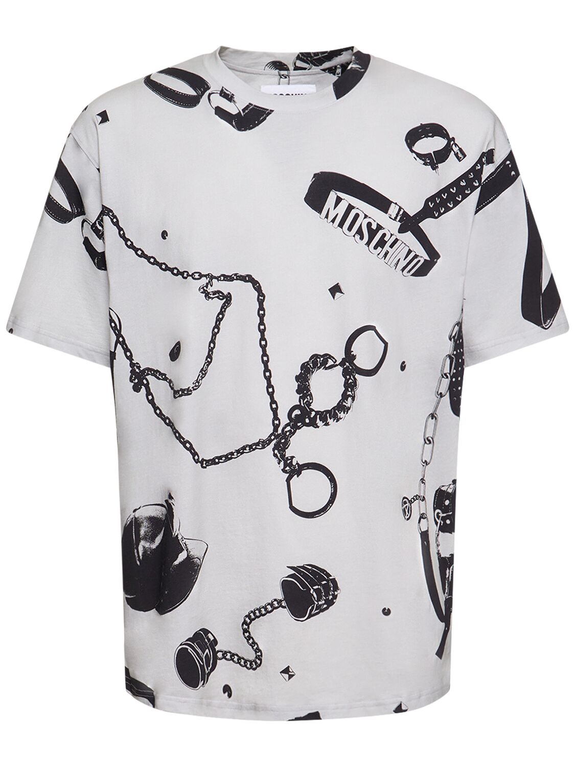 Moschino Couture! Printed-cotton Ladies Who Lunch Over Shirt with Bre Size 40