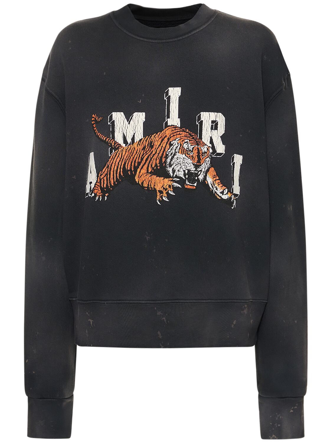 Mujer Tiger Logo Print Jersey Sweatshirt L - AMIRI - Modalova