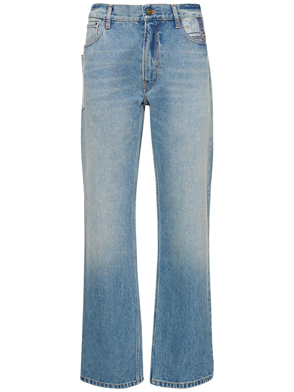 Low Waist Wide Denim Jeans W/ Cutout - GAUCHERE - Modalova