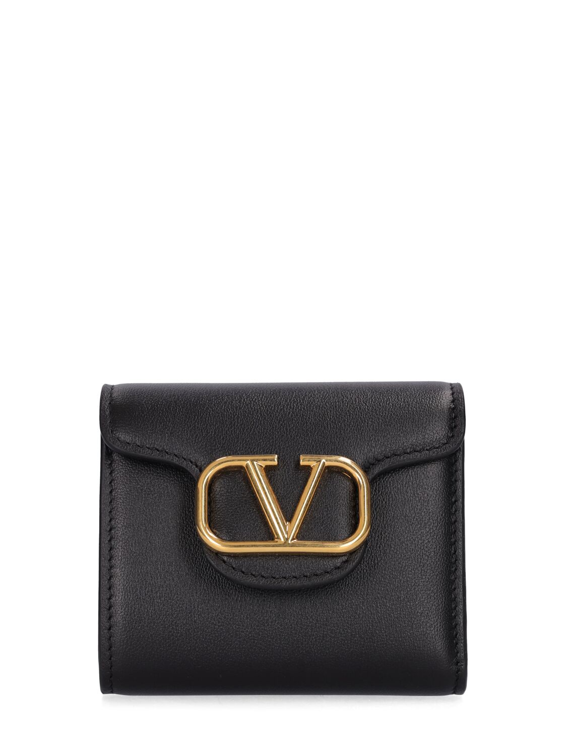 Locò Leather French Flap Wallet - VALENTINO GARAVANI - Modalova
